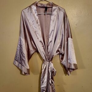 Adore Me Satin Robe - Creamy Pink